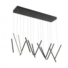  LP14840-BK-UNV-010 - Chute 40-in Black LED Linear Pendant