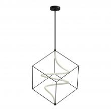  PD29226-BK - Script 26-in Black LED Pendant