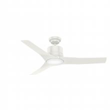  51750 - Casablanca 52 inch Piston Fresh White Damp Rated Ceiling Fan with LED Light Kit and Handheld Remote