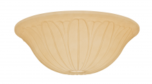  99063 - Casablanca Tropical Leaf Toffee Glass Bowl