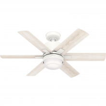  50955 - Hunter 44 inch Radeon Wi-Fi Matte White Ceiling Fan with LED Light Kit and Wall Control