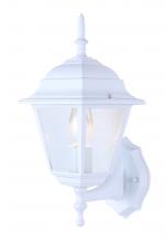  IOL111 - Outdoor 1 Light Outdoor Lantern, White Finish