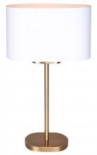  ITL2132B24GDW - Kov 1 Light Table Lamp with Gold Finish and Matte White Shade