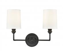  99802-MB - Leena 2-Light Vanity Matte Black