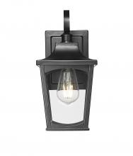  10901-PBK - Curry 1-Light Outdoor Wall Sconce Powder Coated Black