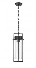  10521-PBK - Russell 1-Light Outdoor Hanging Lantern Powder Coated Black