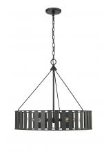  27006-MB - Stella 6-Light Chandelier Ceiling Light Matte Black