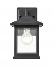  91051-TBK - 1-Light Outdoor Wall Sconce Textured Black