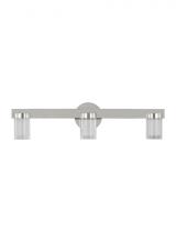  KWBA27527N-277 - Kelly Wearstler Esfera 3-light dimmable LED medium bath vanity with polished nickel finish