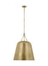  SLPD26927NB - Sean Lavin Sospeso 1-light dimmable LED tapered extra large pendant with natural brass finish