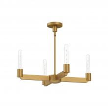  CH607225AG - Claire 25-in Aged Gold 4 Lights Chandeliers