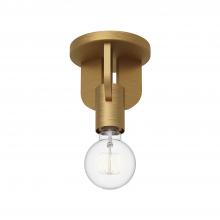  SF607001AG - Claire 5-in Aged Gold 1 Light Semi Flush Mount