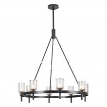  CH338836UBCC - Lucian 36-in Clear Crystal/Urban Bronze 8 Lights Chandeliers