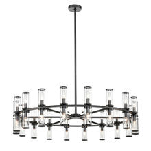  CH309036UBCG - Revolve Clear Glass/Urban Bronze 36 Lights Chandeliers