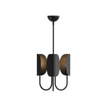  CH450715MB - Seno 15-in Matte Black 3 Lights Chandeliers