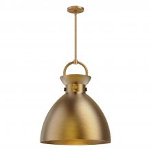  PD411318AG - Waldo 18-in Aged Gold 1 Light Pendant