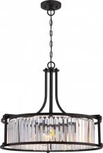  60/5771 - Krys- 4 Light Crystal Accent Pendant - Aged Bronze Finish