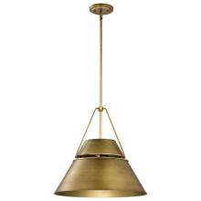  60/7778 - Adina 3 Light Large Pendant; Natural Brass Finish