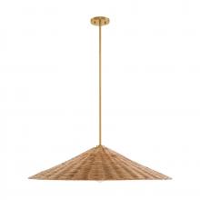  M7042NB - 1-Light Pendant in Natural Brass