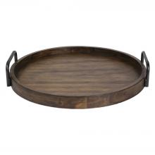  18749 - Uttermost Reine Round Wooden Tray