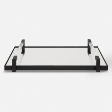  18082 - Deki Black Mirrored Tray