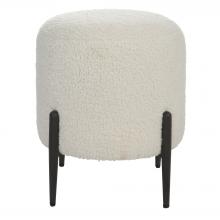  23715 - Arles White Shearling Ottoman