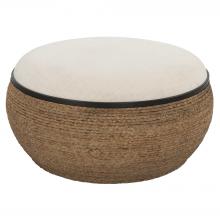  23734 - Island Straw Storage Ottoman / Coffee Table