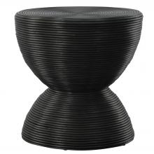  22899 - Bongo Black Rattan Side Table