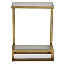  22913 - Musing Brushed Brass Accent Table