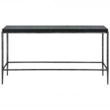  22969 - Crescendo Black Concrete Console Table