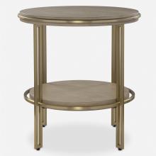  25747 - Elise Round Brass Side Table