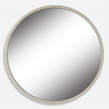  09908 - Ranchero White Round Mirror