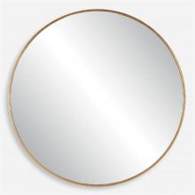  09928 - Junius Large Gold Round Mirror