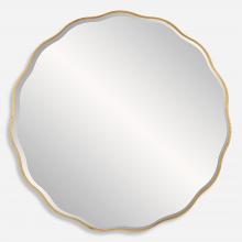  09943 - Aneta Large Gold Round Mirror