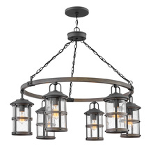 Hinkley 2689DZ - Hinkley Lighting Lakehouse Series 2689DZ Exterior Interior/Exterior Chandelier (Incandescent or LED)