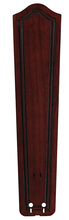  B6131DC - 26" CARVED BULGE FRAME WOOD BLADE SET , DARK CHERRY -