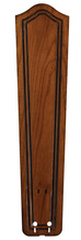  B6131RC - 26" CARVED BULGE FRAME WOOD BLADE SET , RICH COGNAC -