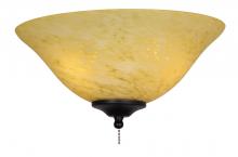  G452 - 13" GLASS BOWL: SWIRL, FROSTED YELLOW/WHITE