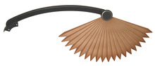  BPW5240BA - ABS CHINESE PALM BLADE, BRONZE ACCENT - SET OF 5