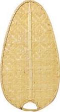  CAISD4C - 22" CARUSO BLADE: NARROW OVAL BAMBOO, CLEAR  -  SET OF