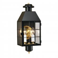  1093-BL-CL - American Heritage 21.75'' High 2-Light Outdoor Sconce - Black