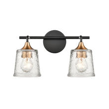  18681/2 - Hamy 15'' Wide 2-Light Vanity Light - Matte Black