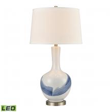  77187-LED - Kircubbin 32'' High 1-Light Table Lamp - Blue - Includes LED Bulb