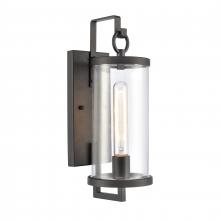  89490/1 - Hopkins 15.75'' High 1-Light Outdoor Sconce - Charcoal Black