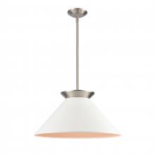  89994/1 - Cavendish 20'' Wide 1-Light Pendant - Brushed Nickel