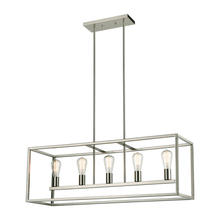  CN150522 - Thomas - Williamsport 37'' Wide 5-Light Linear Chandelier - Brushed Nickel