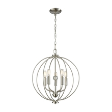  CN15752 - Thomas - Williamsport 19'' Wide 5-Light Chandelier - Brushed Nickel