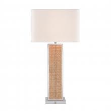  H0019-11164-LED - Webb 36'' High 1-Light Table Lamp - Natural with Polished Nickel - Includes LED Bulb