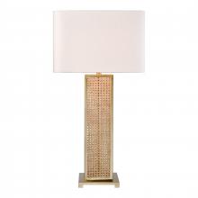  H0019-11165-LED - Webb 36'' High 1-Light Table Lamp - Natural with Brass - Includes LED Bulb