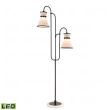  H0019-7984-LED - Emsworth 63'' High 2-Light Floor Lamp - Matte Black - Includes LED Bulbs